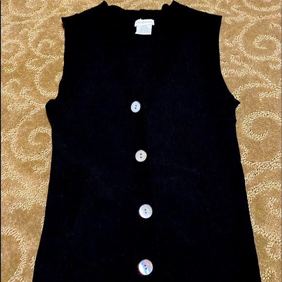 Black Sweater Vest - Picture 1 of 3